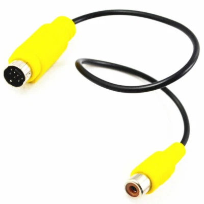 7 Pin S-video Mini Din Male to RCA Female Cable adapter Cord Converter TV HDTV - Image 1 of 3