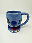 NWT Disney Parks Lilo & Stitch  Smile Face Teeth  Blue Mug Ceramic Cup