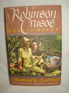Robinson Crusoe Daniel Defoe The Life and Strange Surprising Adventures 1946 - Picture 1 of 12