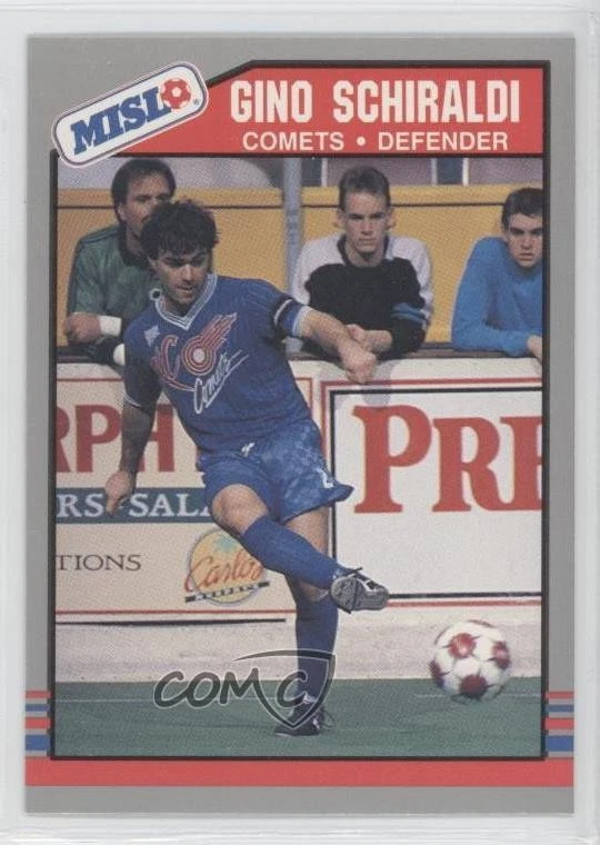 1989-90 Pacific MISL Gino Schiraldi #65 Rookie RC - Image 1 of 2