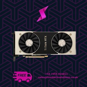 Nvidia RTX Titan 24GB DDR6 VR Ready Graphics Card - Bent Brackets - Picture 1 of 3