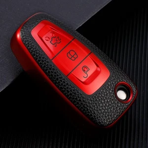2pcs car key fob case cover for Ford Focus EcoSport Mondeo Kuga key shell red - Picture 1 of 4