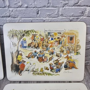 Jill Power Illustration von "Mrs. Kroo's Emporium". Konvolut 6 Tischsets RAR - Bild 1 von 6