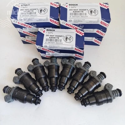 Inyectores de combustible 8 piezas 53030778 para Dodge Ram 1500 1996-1999 5,2 L/5,9 L V8 53030343 Foto 1 de 4