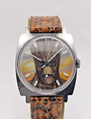 Pieza Única Reloj Obra de Arte Dial Groot Pobeda 2602 Mecánico Cuero Hombres Foto 1 de 4