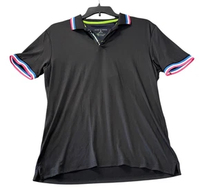 NUEVO Polo Society Of Threads Para Hombre Negro Talla Mediana NUEVO SIN ETIQUETAS ENVÍO GRATUITO - Imagen 1 de 3