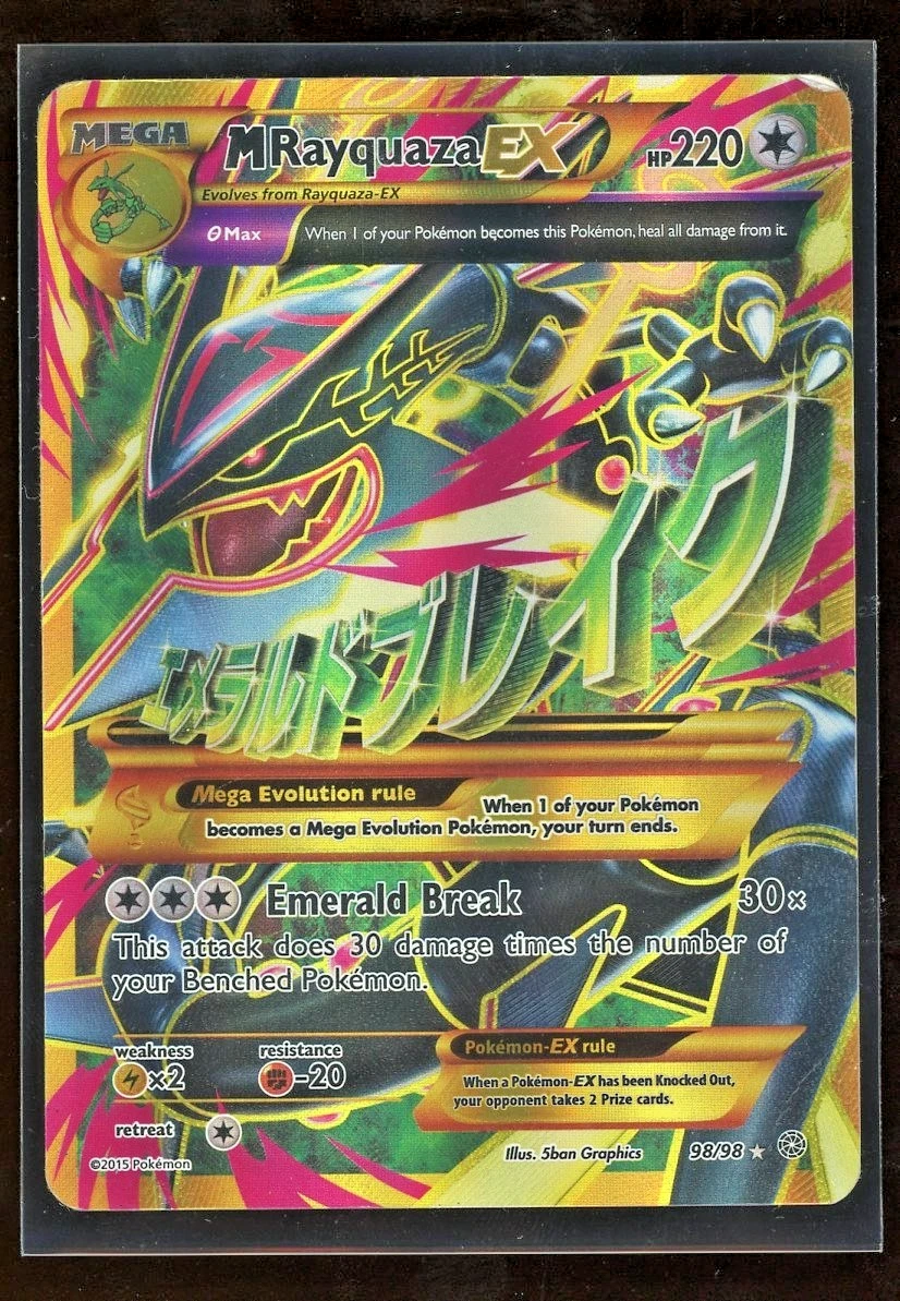 Rayquaza Pokémon TCG Ultra Rare XY Individual Collectible Card