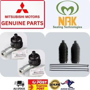 OUTER TIE ROD ENDS MAGNA VERADA 1996-2005 GENUINE MB910859 + Steering Rack Boots - Picture 1 of 4