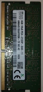 SK Hynix 4GB 1Rx8 PC4-17000 Laptop Memory - Picture 1 of 2