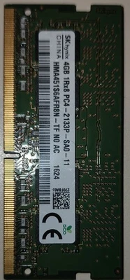 SK Hynix 4GB 1Rx8 PC4-17000 Laptop Memory - Image 1 of 2