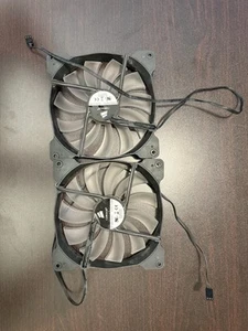 2 Corsair Air Series 140mm Gehäuselüfter A1425L12S-2 kein RGB - Bild 1 von 2