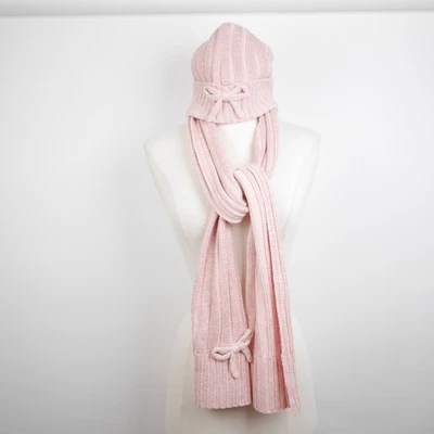 KATE SPADE New York Women's English Rose Metallic Rib Knit Scarf and Hat Set - Image 1 of 4