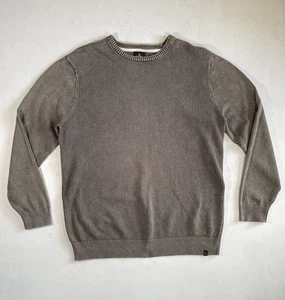 Rip Curl Jumper Men's Size XXL 2XL Brown Cotton Knit Pullover Surf Beach - Picture 1 of 10