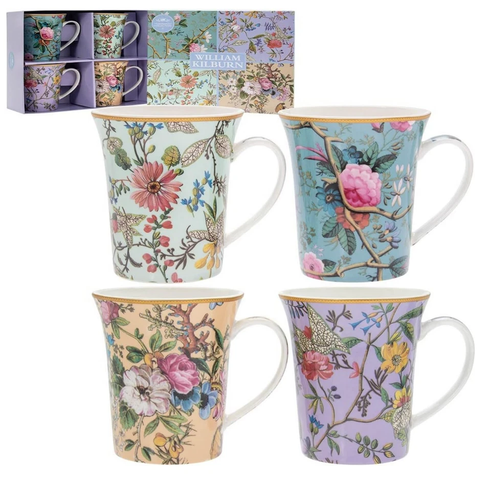 Leonardo Collection • Lesser & Pavey • William Kilburn • 4 Tassen-Set • Keramik - Bild 1 von 1