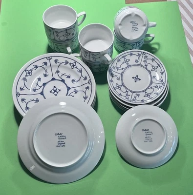 Kahla Blau Saks Kaffeeservice 6 Pers 18 tlg. Unbenutzt Neuwertig Top - Bild 1 von 4