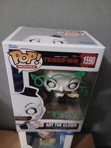 John Abrahams "Dennis" T3 Signed Art The Clown Funko Pop! #1590 Terrifier + COA - Bild 1 von 11
