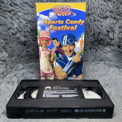 Lazy Town Sports Candy Festival VHS Tape 2006 Nick Jr. Nickelodeon Late Release - Image 1 of 4
