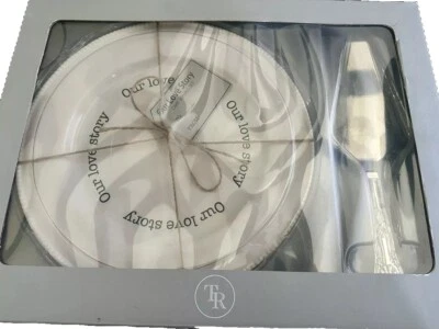 Thing Remembered 婚礼蛋糕服务套装 Country Cottagecore Rustic Chic Shabby — 第 1/4 张图片