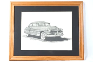 Ilustración de tinta Dan McCrary 1988 arte a pluma 1950 Mercury EARLY Dan McCrary - Imagen 1 de 5