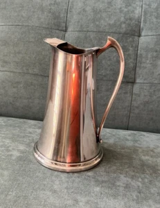 Vintage Sheffield Silver (plated) Water Pitcher Made in USA Art Deco Style - Picture 1 of 7