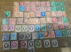 KING GEORGE PORTOEINNAHMEN 70 Briefmarken GEBRAUCHTE BRIEFMARKE - Bild 1 von 4