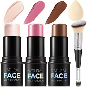 Stick Bronzer Contour Sticks,Face Blush Sticks Makeup Set - Picture 1 of 7