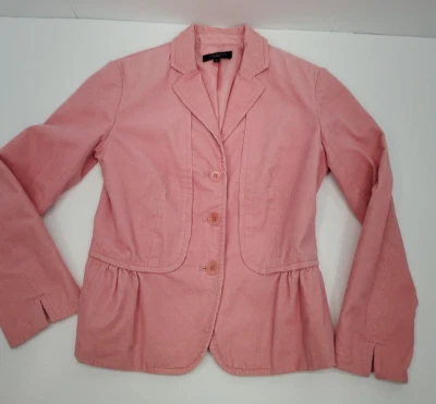 Blazer Talbots ajustado rosa pana para mujer talla 2 Foto 1 de 4