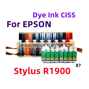 Nachfüllbare Farbtinte Cis Ciss Tintensystem Stylus R1900 Drucker T087 87 Patrone - Bild 1 von 2