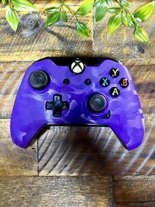 Purple Camo Wired Xbox One Controller  No Wires (Untested) - Picture 1 of 5