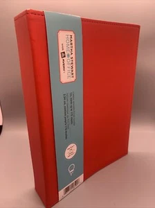 Martha Stewart Home Office Red Smooth Finish Small-format Binder 2 Pack! - Picture 1 of 2