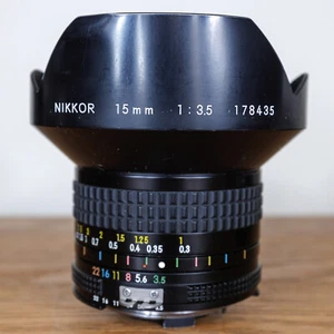 Nikkor 15mm f/3.5 AI lens in excellent condition - Picture 1 of 24