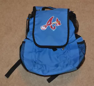 Mochila Picnic Time Atlanta Braves Enfriador Azul (Cuerda de Dibujo) Cremalleras Aisladas - Imagen 1 de 7