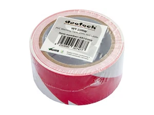 Warnklebeband Markierungsband Signalband PVC-Warnband 50mm x 22m, rot-weiß - Bild 1 von 5