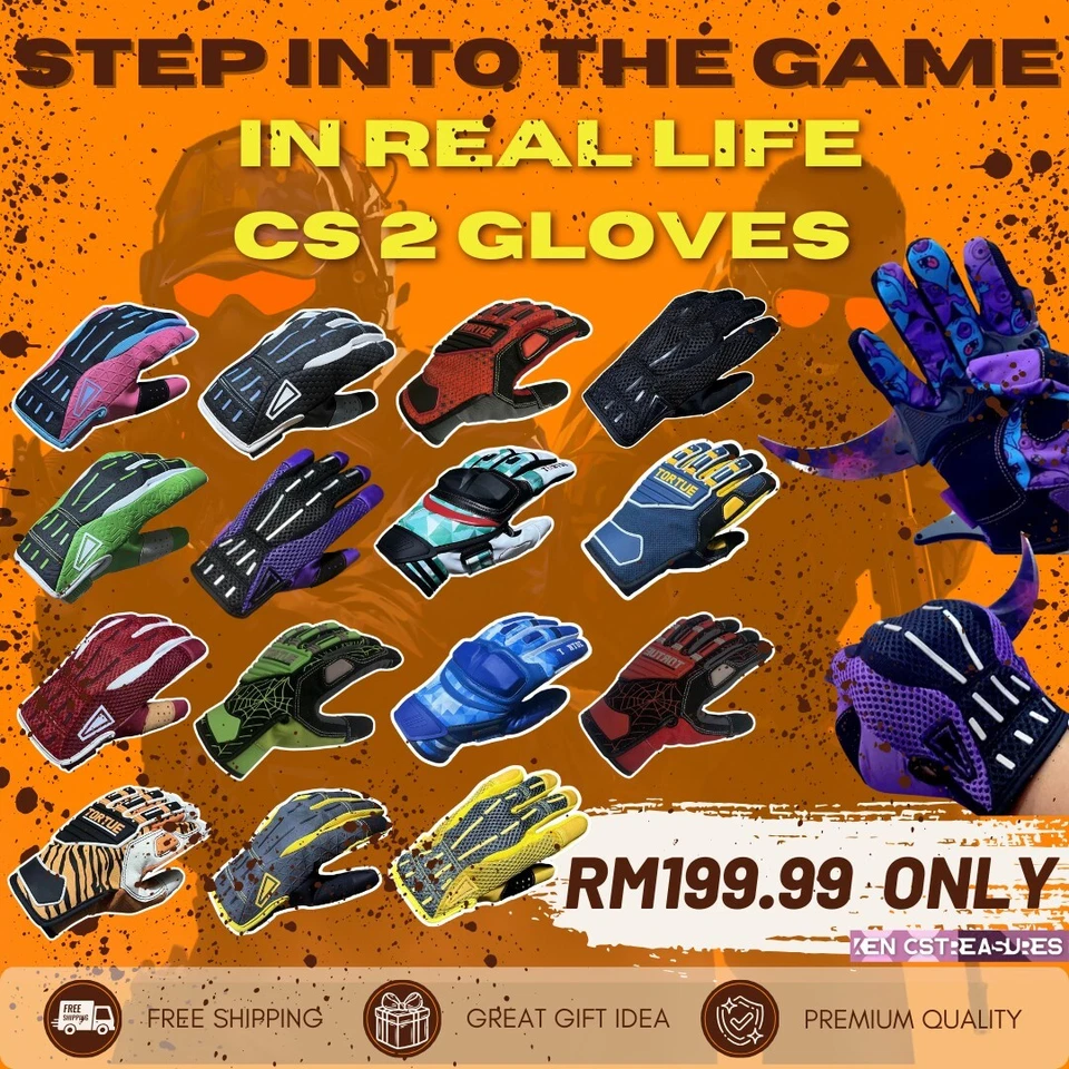 game accessories csgo gloves in real life costume gloves cs2 counterstrike - Image 1 of 4
