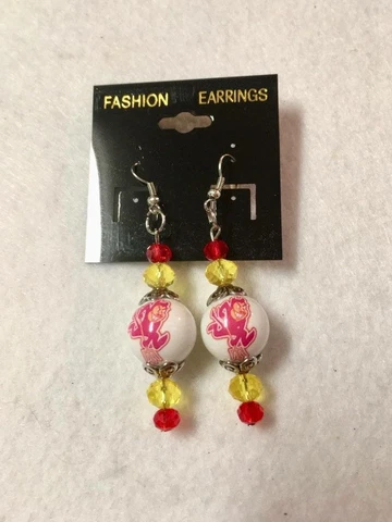 ARIZONA SUN DEVILS EARRINGS ORNAMENT GLASS BEADED JEWELRY UNIVERSITY COLLEGE Cover