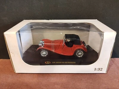 AUTO EPOCA JAGUAR SS 100 ROADSTER 1939 1:32 MODELLINO MACCHININA SIGNATURE 1/32 - Immagine 1 di 2