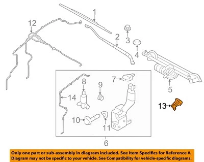 Limpiaparabrisas-boquilla pulverizadora jet FORD OEM BT4Z17603A Foto 1 de 2