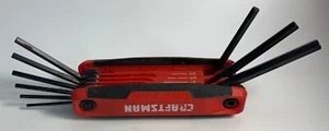 CRAFTSMAN 9pc Folding Hex Key Set 5/64-1/4" - Picture 1 of 5