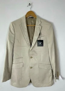 Giacca blazer sportivo blazer blazer blazer uomo Beverly Hills Polo Club taglia 36R marrone nuovo con etichette - Foto 1 di 7