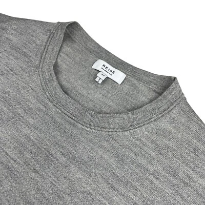 Reiss Men's 100% Wool Crewneck Pullover Sweater Gray • Medium - Image 1 of 4