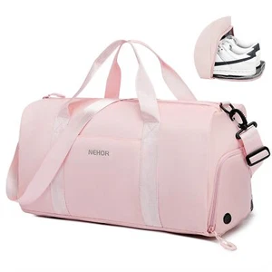 Gym Bag for Women MenSmall Travel Duffle Bag with Shoes Compartment & Wet Poc... - Picture 1 of 7