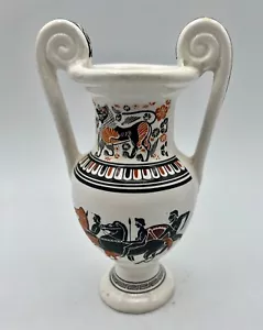 Mini vaso urna greca realizzato da Papadopoulous ceramica dipinta a mano - Foto 1 di 11