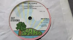 Cat Stevens Two Fine People 7" 1975 **NEAR MINT** - Picture 1 of 1