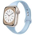 Slim Silicone Band For Apple Watch Strap 49/45/44/42/40Mm Iwatch Series 8 7 6 Se