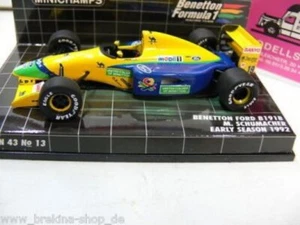 1/43 Minichamps Benetton Ford B191B Michael Schumacher 1992 400920119 - Imagen 1 de 1