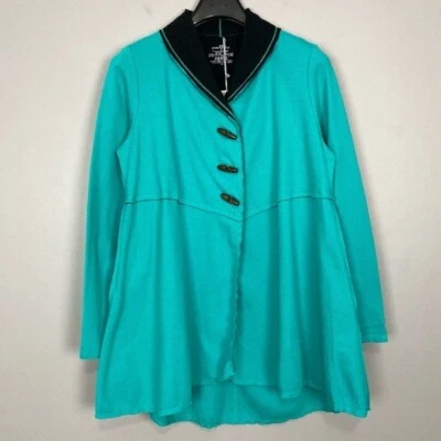 Cárdigan cruzado Buda neón para mujer talla M tejido térmico bolsillos boho yoga Foto 1 de 4