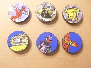 POGS SLAMMERS POWER RANGERS SERIE 2 KOMPLETTES SET MIT ALLEN (6) - Bild 1 von 2