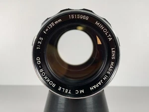[Near MINT] Minolta MC Tele Rokkor-QD 135mm F3.5 Telephoto MF Lens JAPAN - Picture 1 of 8