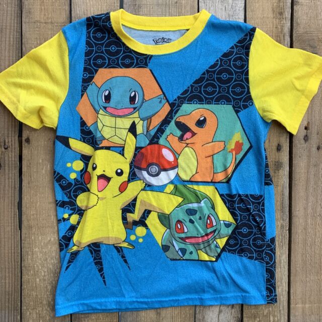 Pack de 4 camisetas con motivo estampado - Amarillo/Pokémon - NIÑOS