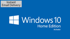 WINDOWS 10 HOME 32/64 BIT GENUINE ACTIVATION KEY CODE EMAIL DELIVERY WIN 10 HOME